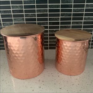 Uncommon James Copper Canisters (set of 2) BNIB
